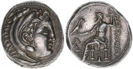 Mazedonien Alexander III. der Große 336-323 BC Amphipolis
Griechen. Tetradrachme, 336-323 BC. Prachtexemplar mit schöner Patina
17,40g
vz/stfr
