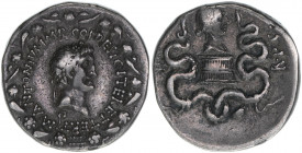 Marcus Antonius und Octavia
Römisches Reich - Republik. Cistopher, 39 BC. 12,5g
Sear 262
ss