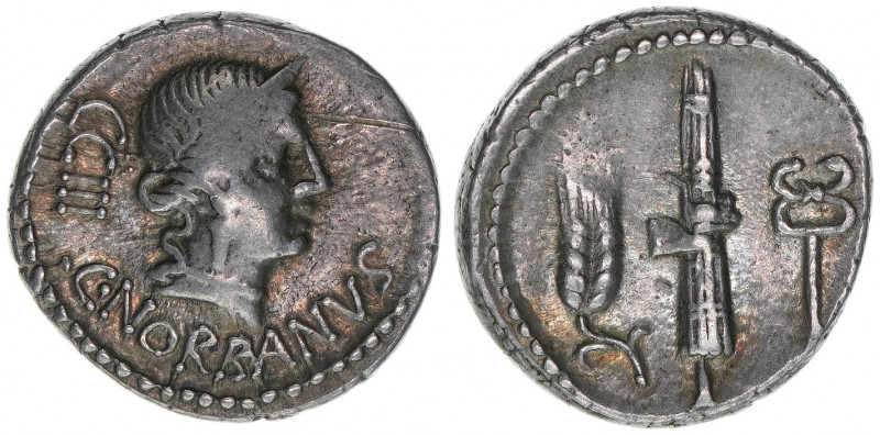 C. Norbanus
Römisches Reich - Republik. Denar, 83 BC. Av. Kopf der Venus nach re...