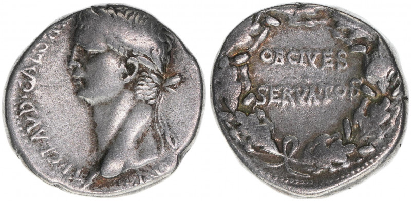 Claudius I. 41-54
Römisches Reich - Kaiserzeit. Didrachme. OB CIVES SERVATOS
7,5...