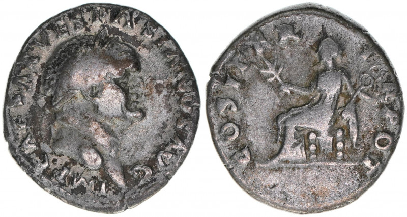 Vespasianus 69-79
Römisches Reich - Kaiserzeit. Denar. COS ITER TR POT
Rom
3,34g...