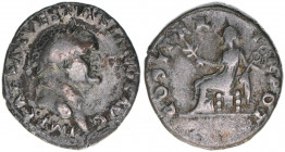 Vespasianus 69-79
Römisches Reich - Kaiserzeit. Denar. COS ITER TR POT
Rom
3,34g
Kampmann 20.33
ss