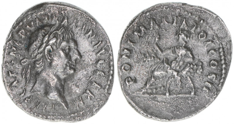 Traianus 98-117
Römisches Reich - Kaiserzeit. Denar. Av. IMP CAES NERVA TRAIAN A...