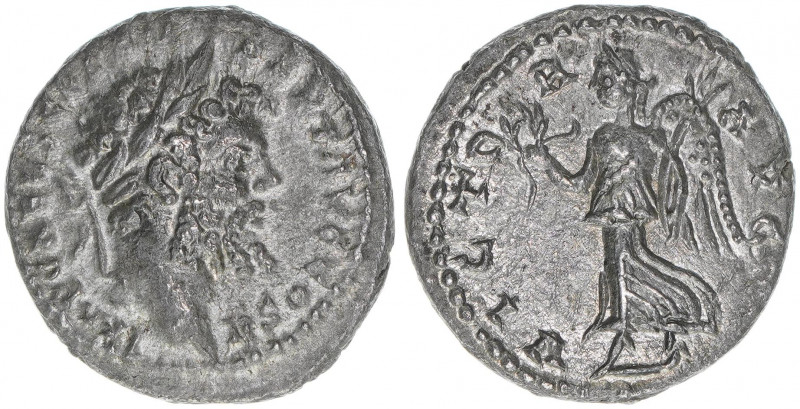 Septimius Severus 193-211
Römisches Reich - Kaiserzeit. Denar. Av. Kopf nach rec...