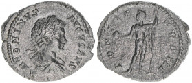 Caracalla 198-217
Römisches Reich - Kaiserzeit. Denar, 200. Av. Kopf nach rechts ANTONINVS AVGVSTVS Rv. Sol PONTIF TR P III
Rom
2,61g
RIC 30b
ss+
