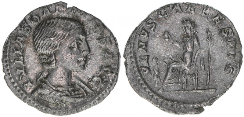 Julia Soaemias + 222 Mutter des Elagabalus
Römisches Reich - Kaiserzeit. Denar. ...