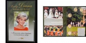 Lady Diana
Deutschland. Medaillen-Set. in Originalverpackung Auflage 5000 Stück
unedel
stfr