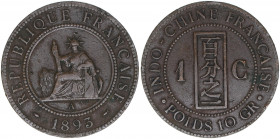 Französisch-Indochina
Frankreich. 1 Centime, 1893 A. 9,85g
Khant/Schön 1
ss