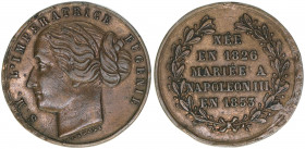 Napoleon III.
Frankreich. Medaille, 1853. aus Anlass der Vermählung mit Eugenie de Montijo
4,14g
ss/vz