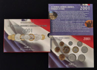 Kursmünzensatz, 2001
Frankreich. stfr