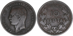 10 Lepta, 1878
Griechenland. 9,64g. Kahnt/Schön 50
s/ss