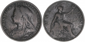 Queen Victoria
Großbritannien. One Penny, 1899. 9,23g
Kahnt/Schön 138
s/ss