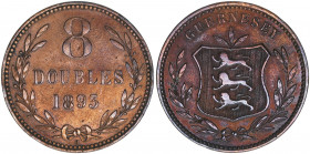 Victoria 1837-1901
Guernesey. 8 Doubles, 1893. 9,29g
Khant/Schön 10
ss