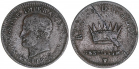 Napoleon 1805-1814
Italien Königreich. 1 Centesimo, 1812 V. selten
2,14g
Kahnt/Schön 1
ss-