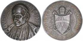 Papst Leo XIII.
Kirchenstaat. Silbermedaille, 1878-1903. XXV.anno Pontificati Papa - ad regenda eclesiam 1878-1903
15,43
entfernter Henkel
vz-