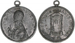 Papst Leo XII.
Kirchenstaat. Zinnmedaille, 1826. 27,53g
ss-