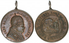 Papst Pius IX.
Kirchenstaat. Gedenkmünze, 1869. aus Anlass des Vatikanischen Konzils
3,23g
vz