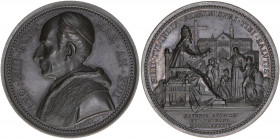 Papst Leo XIII.
Kirchenstaat. Bronzemedaille, 1894. 38,26g
vz