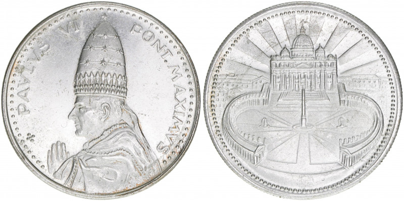 Papst Paul VI.
Italien Kirchenstaat. Medaille, ohne Jahr. 16g
vz