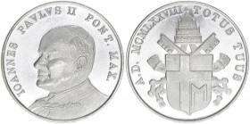 Papst Johannes Paul II.
Italien Kirchenstaat. Medaille, 1978. 30mm
11,31g
vz