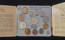 Kursmünzensatz, 2001
Italien. stfr
