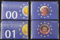Kursmünzensätze, 2000, 2001
Niederlande. stfr
