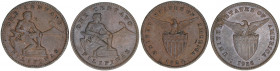 One Centavo 2 Stück, 1925,1926
Philippinen. Besitzungen der Vereinigten Staaten von Amerika. 5,48g, 5,25g
Schön 2
ss/vz