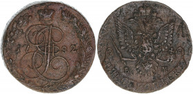 Katharina II.
Rußland. 5 Kopeken, 1782 EM. 56,85g
ss/vz