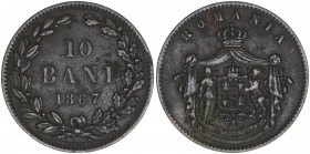10 Bani, 1867
Rumänien. 10g. Khant/Schön 4
ss