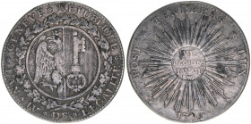 Genf
Schweiz. 6 Florins, 1795. 13,79g
Khant/Schön 10
HSp.?
ss-