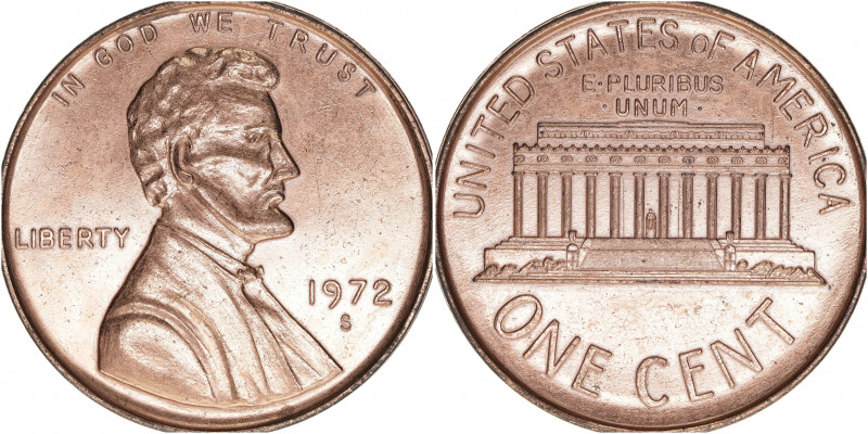 Präsident Lincoln
Vereinigte Staaten von Amerika. Kupfermedaille, 1972. die One ...