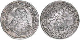 Friedrich Wilhelm 1640-1688
Brandenburg. 1/24 Taler, 1667. Berlin
1,55g
Bahrf.201
ss