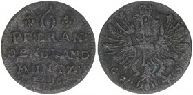 Friedrich I. 1701-1713
Brandenburg. 6 Pfennige, 1706. 1,32g
Schön 7
ss-