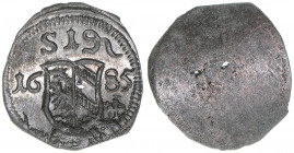 Pfennig, 1685
Reichsstadt Nürnberg. 0,32g. vz