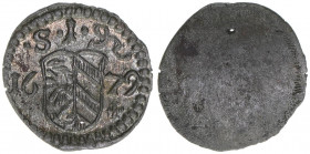 Pfennig, 1679
Reichsstadt Nürnberg. Nürnberg. 0,29g
Kellner 335
vz+