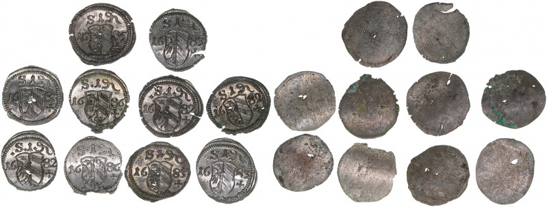 Pfennig Lot 10 Stück
Reichsstadt Nürnberg. Nürnberg. Kellner 335
vz und besser...