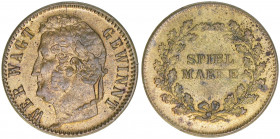 Rechenpfennige und Spielgeld
Reichsstadt Nürnberg. Spielmarke. 2,21g
ss
