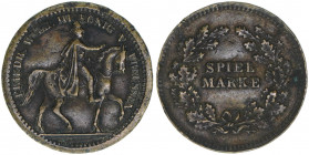 Rechenpfennige und Spielgeld
Reichsstadt Nürnberg. Spielmarke. 2,55g
ss