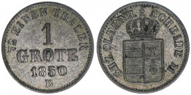 Paul Friedrich August
Oldenburg. 1 Grote, 1850 B. 0,92g
AKS 14
ss