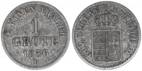 Nicolaus Friedrich Peter
Oldenburg. 1 Grote, 1856 B. 0,87g
AKS 31
ss