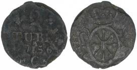 2 Stüber, 1756 C
Kleve-Brandenburg. 1,54g. s/ss