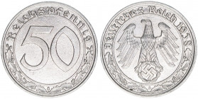 Ostmark
Deutsches Reich 1919-1945. 50 Reichspfennig, 1938 A. 3,52g
AKS 42
ss/vz