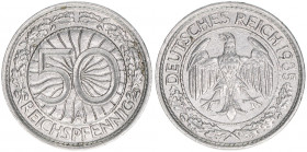 Deutsches Reich 1919-1945
50 Reichspfennig, 1935 A. 3,43g
AKS 40
vz