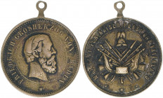 Großherzog Friedrich von Baden
Deutsches Reich - Medaillen. AE Medaille, ohne Jahr. 8,44g
Originalöse
ss-
