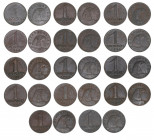 Verkehrsmünzen
1 Groschen komplette Serie, 1925-1938. Kupfer
Wien
ANK 2
meist vz
