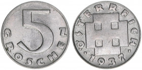 Verkehrsmünzen
5 Groschen, 1937. Wien
2,98g
ANK 7
vz-