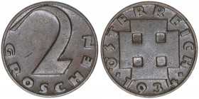 Verkehrsmünzen
2 Groschen, 1934. Wien
3,26g
ANK 5
vz