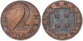 Verkehrsmünzen
2 Groschen, 1934. Wien
3,28g
ANK 5
ss/vz