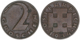 Verkehrsmünzen
2 Groschen, 1934. Wien
3,32g
ANK 5
ss