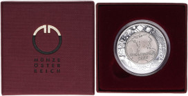 Bimetall-Münze
100 Schilling Communications, 2000. Ag 0.900/Titan 9g fein, 34mm, Auflage 50000 in Schachtel der Münze Österreich
Wien
9g
ANK Seite 175...